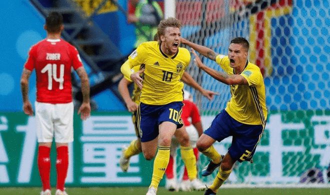 瑞典队在2018年世界杯中力压德国队获得小组出线