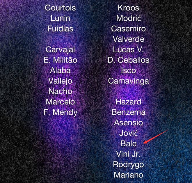 也许有球迷会喊出罗德里戈、阿森西奥甚至阿扎尔的名字